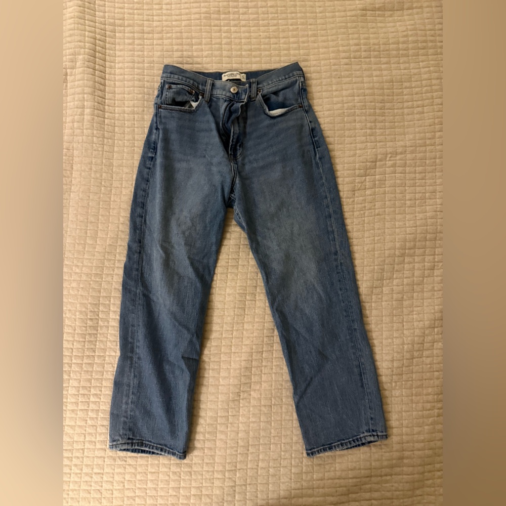 Abercrombie & Fitch Ankle Straight Ultra High Rise 4SHORT